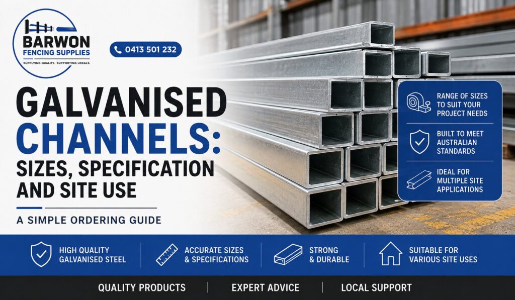 galvanised channels