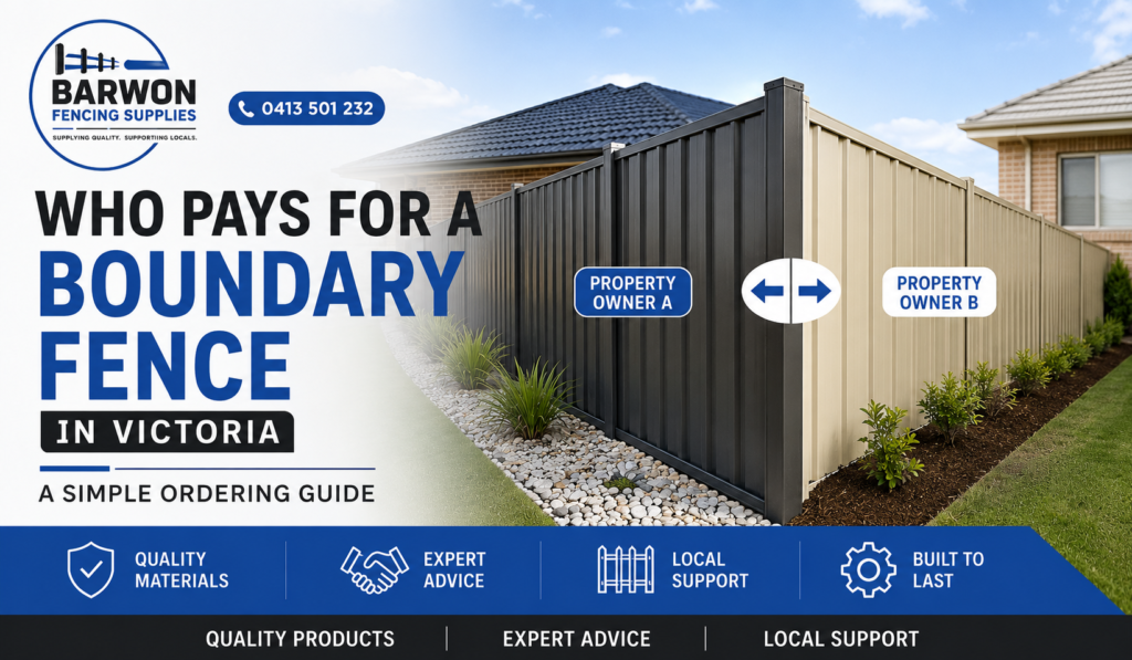Who Pays For A Boundary Fence In Victoria