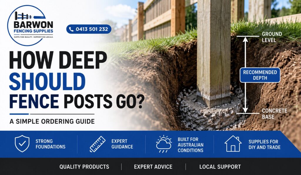 fence post depth